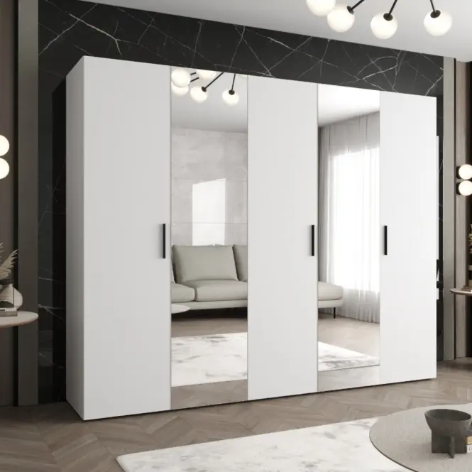 Skriňa Bari 2 250 biely/čierny,5