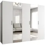 Skriňa Bari 2 250 biely/strieborný