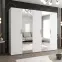Skriňa Bari 2 250 biely/strieborný,5