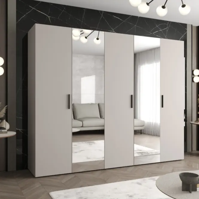 Skriňa Bari 2 250 kašmír/čierny,5