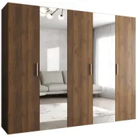 Skriňa Bari 2 250 orech/strieborný