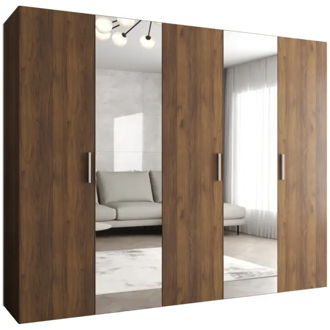 Skriňa Bari 2 250 orech/strieborný