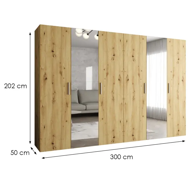 Skriňa Bari 2 300 artisan/strieborný
