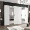Skriňa Bari 2 300 biely/čierny,5