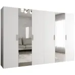 Skriňa Bari 2 300 biely/strieborný