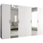 Skriňa Bari 2 300 biely/zlotý