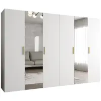 Skriňa Bari 2 300 biely/zlotý