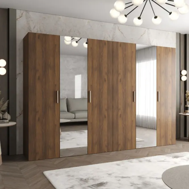 Skriňa Bari 2 300 orech/strieborný,5