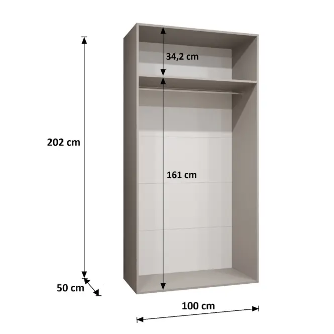 Skriňa Parma 2 100 čierny/zlotý,3
