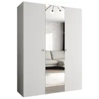 Skriňa Parma 2 150 biely/strieborný