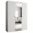 Skriňa Parma 2 150 biely/zlotý
