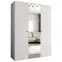 Skriňa Parma 2 150 biely/zlotý