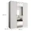 Skriňa Parma 2 150 biely/zlotý,2