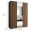 Skriňa Parma 2 150 orech/strieborný,2