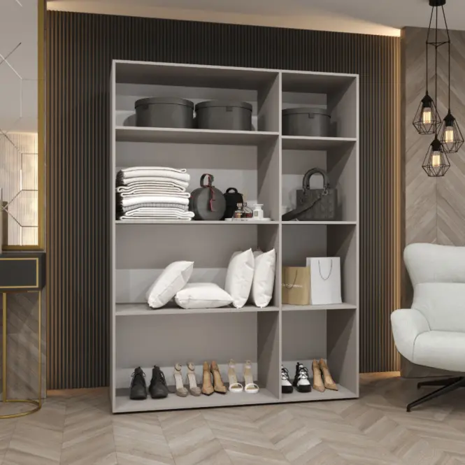 Skriňa Parma 2 150 orech/strieborný,6