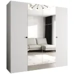 Skriňa Parma 2 200 biely/čierny