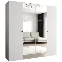 Skriňa Parma 2 200 biely/čierny