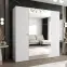 Skriňa Parma 2 200 biely/strieborný,4