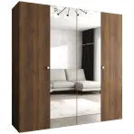 Skriňa Parma 2 200 orech/strieborný