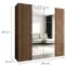 Skriňa Parma 2 200 orech/strieborný,2