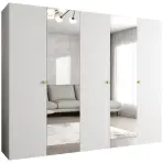 Skriňa Parma 2 250 biely/zlotý