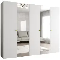 Skriňa Parma 2 250 biely/zlotý