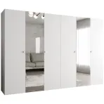 Skriňa Parma 2 300 biely/strieborný