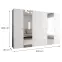 Skriňa Parma 2 300 biely/strieborný,2