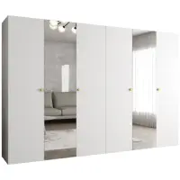 Skriňa Parma 2 300 biely/zlotý