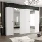 Skriňa Parma 2 300 biely/zlotý,5