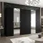 Skriňa Parma 2 300 čierny/strieborný,5