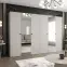 Skriňa Parma 2 300 kašmír/čierny,5