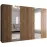 Skriňa Parma 2 300 orech/strieborný