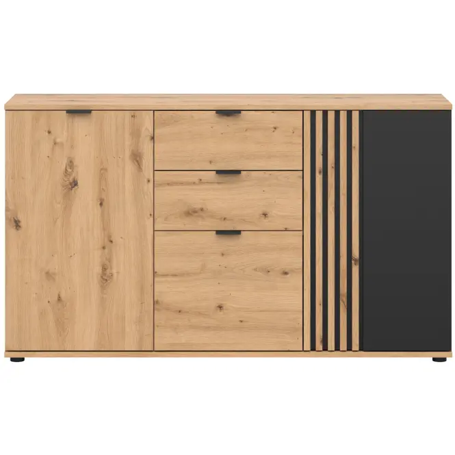 Komoda Vabres Artisan/Čierna 3d2s,4