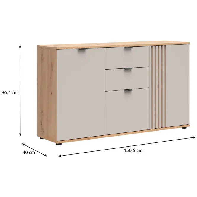 Komoda Brevas Artis/Kašmír S657-Kom3d2s,2