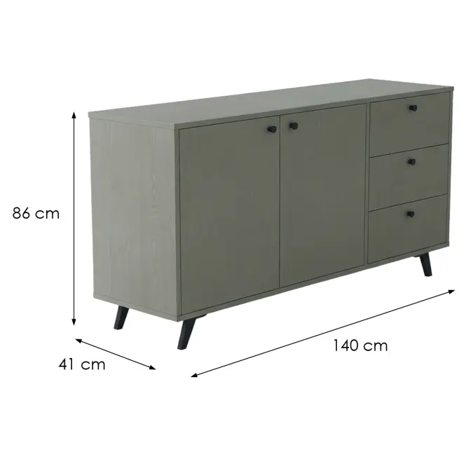 Komoda Siena Lux Eucalyptus,2