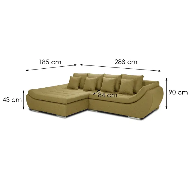 Rohová sedacia súprava Hugo LC-2R Vibe 35,5