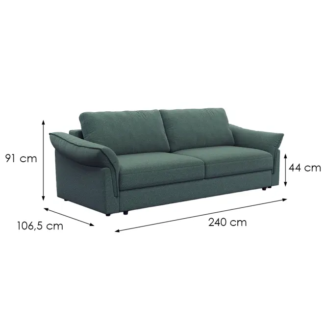 Pohovka Dusc-25307 zelená,8