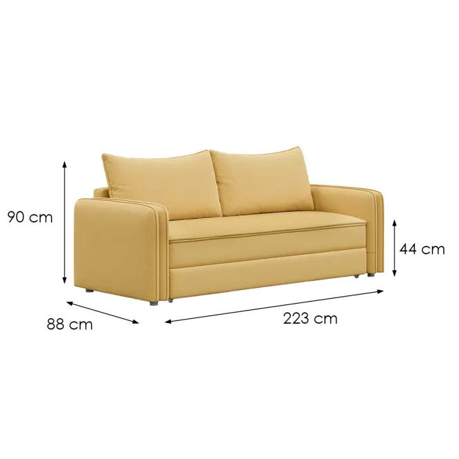 Pohovka Dusc-25308 žltá
