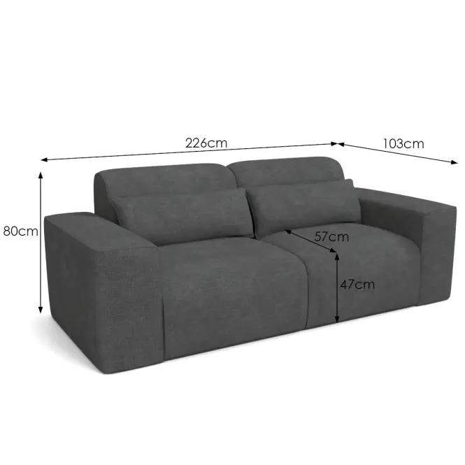 Sedačka Lumo II Artico Anthracite