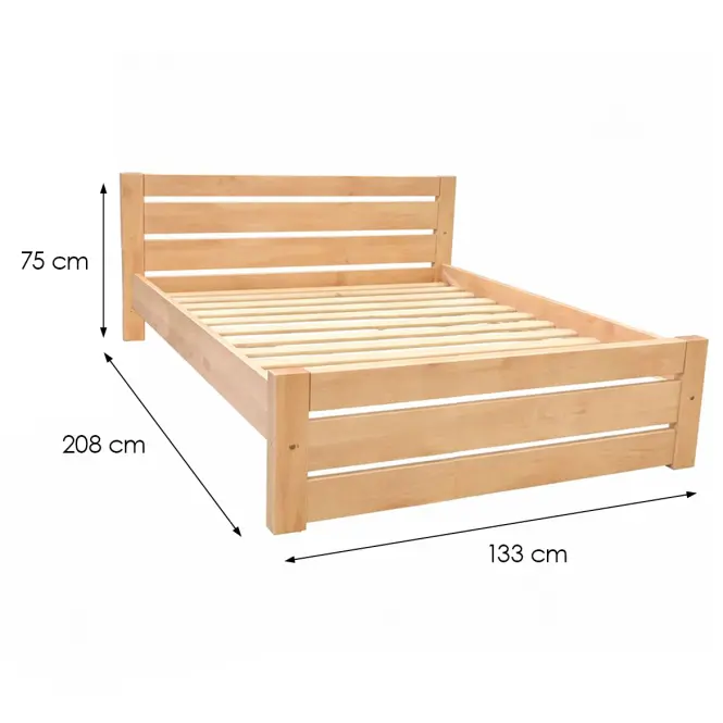 Posteľ Oliwia 120x200x200 Bukové Drevo               