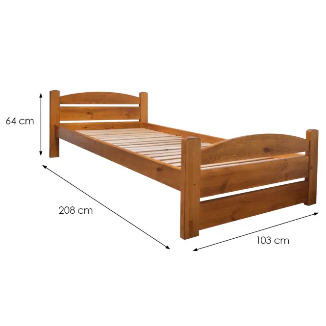 Posteľ  T2 Torsten 90x200 Dub