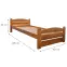 Posteľ  T2 Torsten 90x200 Dub,2