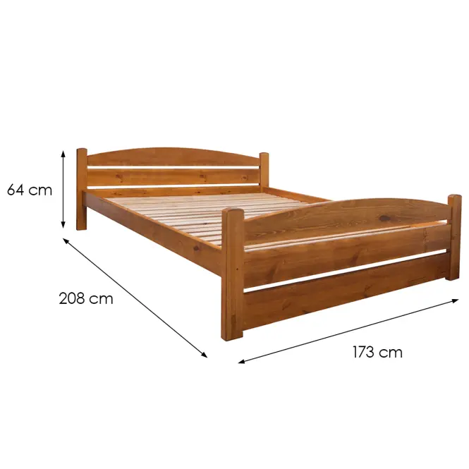 Posteľ  T2 Torsten 160x200 Dub,2