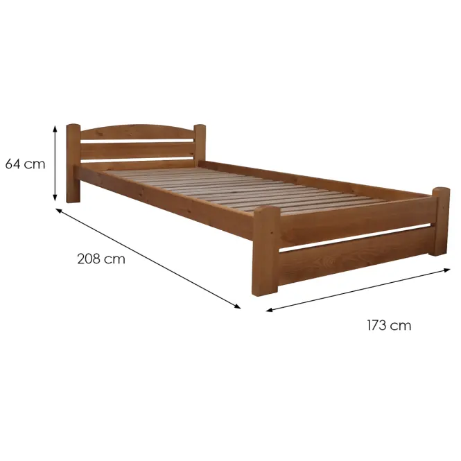 Posteľ  T2 Torsten 160x200 Jeľša