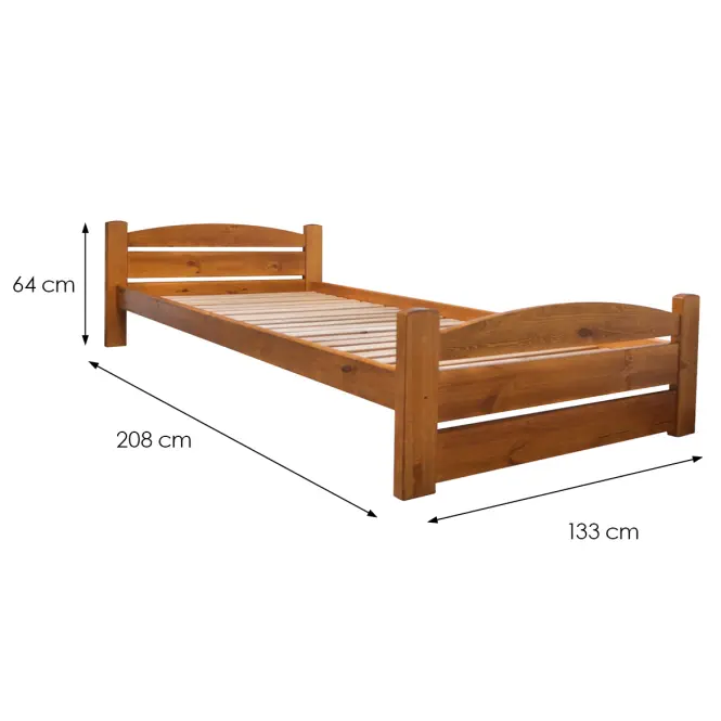 Posteľ  T2 Torsten 120x200 Dub,2