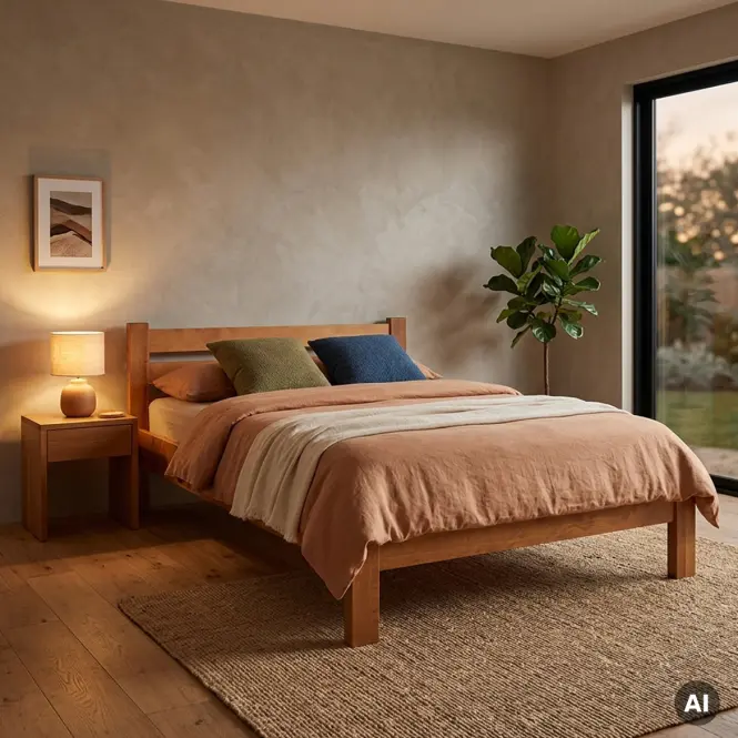 Posteľ  Ewa 120x200 Drevo Buk Wyb. Jeľša