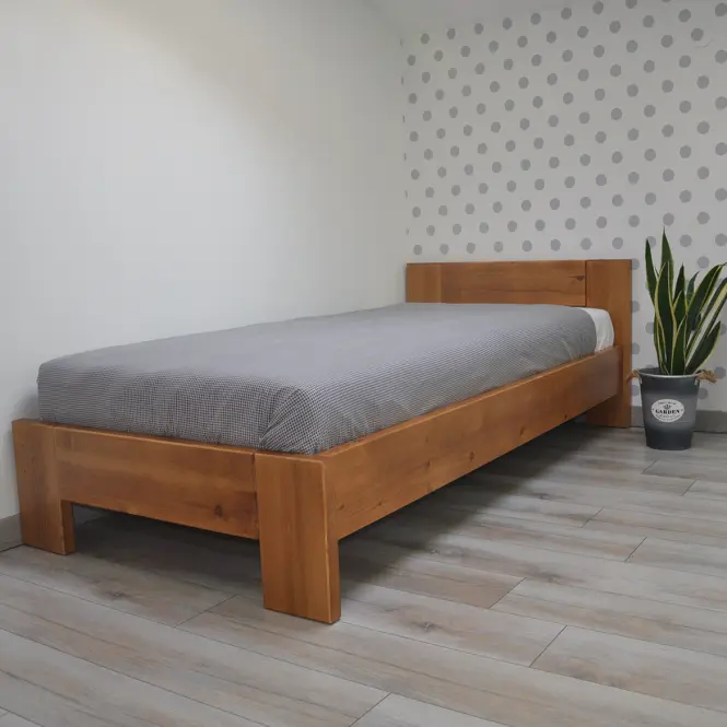 Posteľ  Kt 90x200 Drevo Borovica Wyb.Dub
