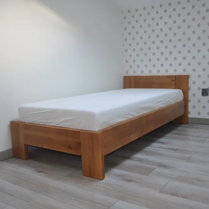 Posteľ  Kt 120x200 Drevo Borovica Wyb. Dub