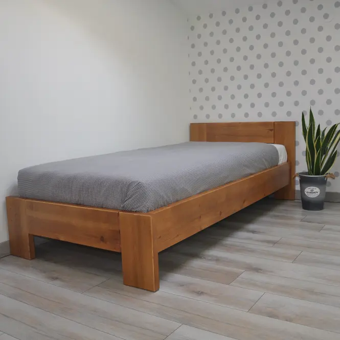 Posteľ  Kt 120x200 Drevo Borovica Wyb. Dub
